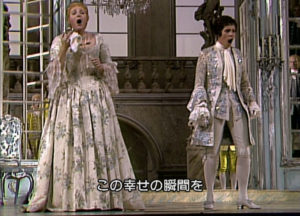 ばらの騎士　第2幕で二重唱を歌うオクタヴィアンとゾフィー