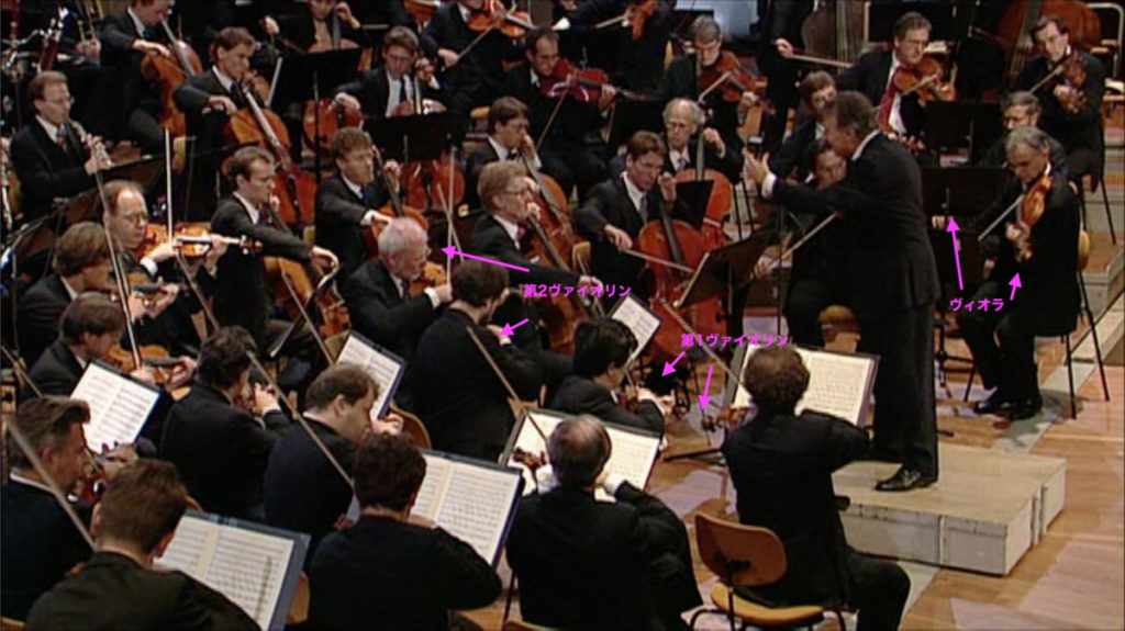 ベートーヴェンの交響曲第9番第4楽章を演奏するアバドとベルリンフィル (c) Euro Arts