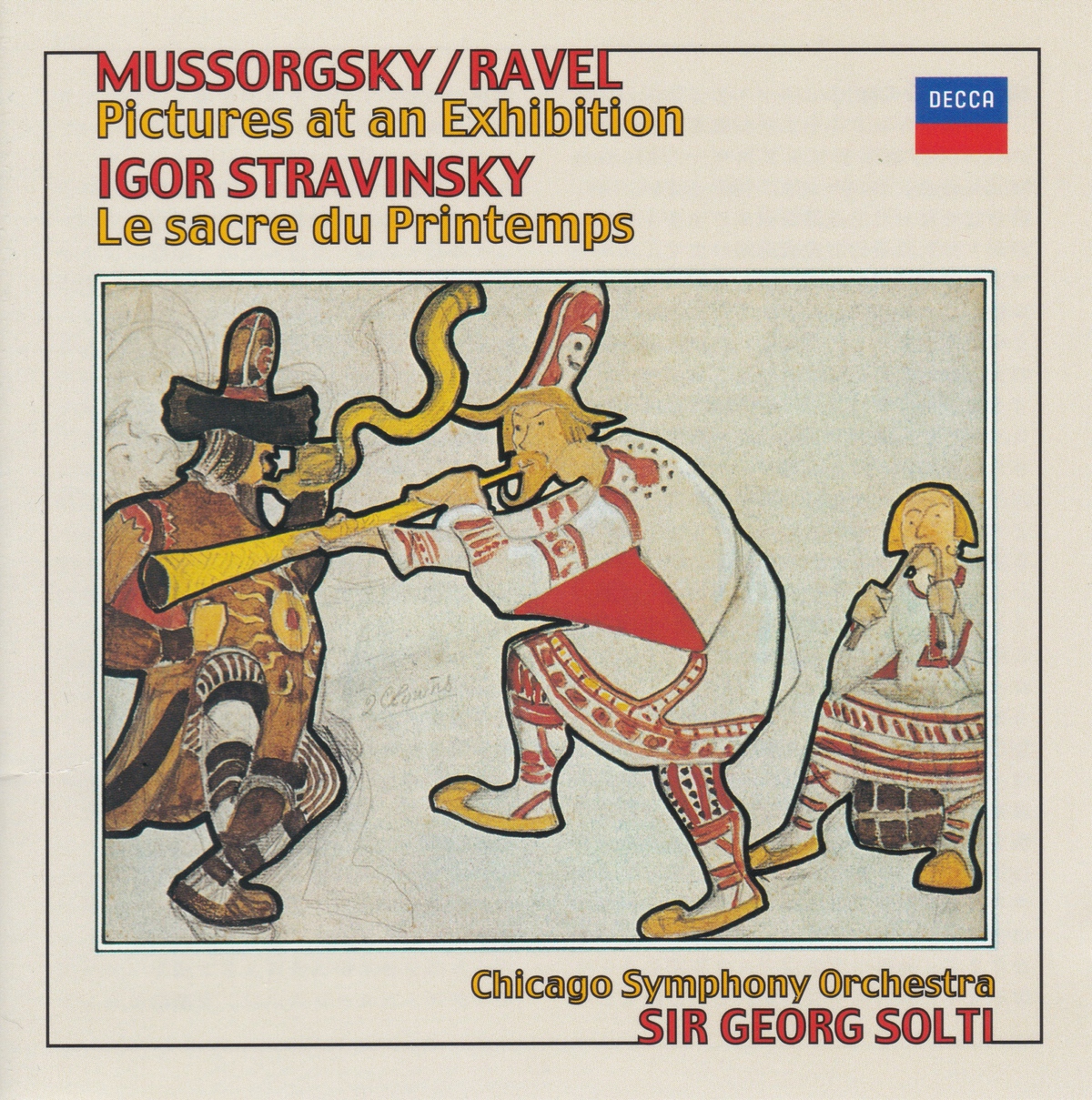 ムソルグスキー(ラヴェル編曲)「展覧会の絵」とストラヴィンスキー「春の祭典」　サー・ゲオルグ・ショルティ／シカゴ交響楽団(1980年・1974年)