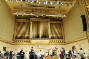 演奏前に事前練習をおこなっているボストン交響楽団 (2023年1月19日)